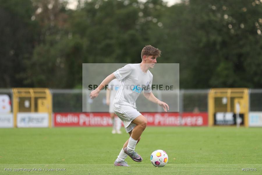 Lars Kleiner, Stadion am Schönbusch, Aschaffenburg, 28.07.2023, sport, action, BFV, Fussball, Saison 2023/2024, 2. Spieltag, Regionalliga Bayern, TSV, SVA, TSV Buchbach, SV Viktoria Aschaffenburg - Bild-ID: 2371216