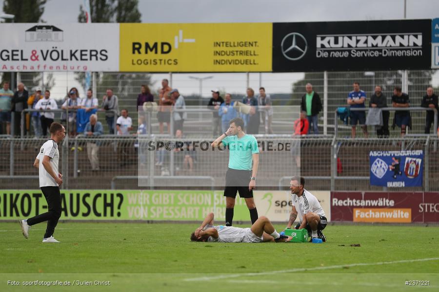 Clay Verkaj, Stadion am Schönbusch, Aschaffenburg, 28.07.2023, sport, action, BFV, Fussball, Saison 2023/2024, 2. Spieltag, Regionalliga Bayern, TSV, SVA, TSV Buchbach, SV Viktoria Aschaffenburg - Bild-ID: 2371221