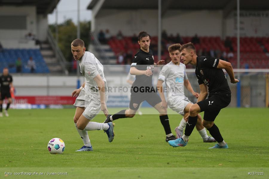 Niklas Meyer, Stadion am Schönbusch, Aschaffenburg, 28.07.2023, sport, action, BFV, Fussball, Saison 2023/2024, 2. Spieltag, Regionalliga Bayern, TSV, SVA, TSV Buchbach, SV Viktoria Aschaffenburg - Bild-ID: 2371222