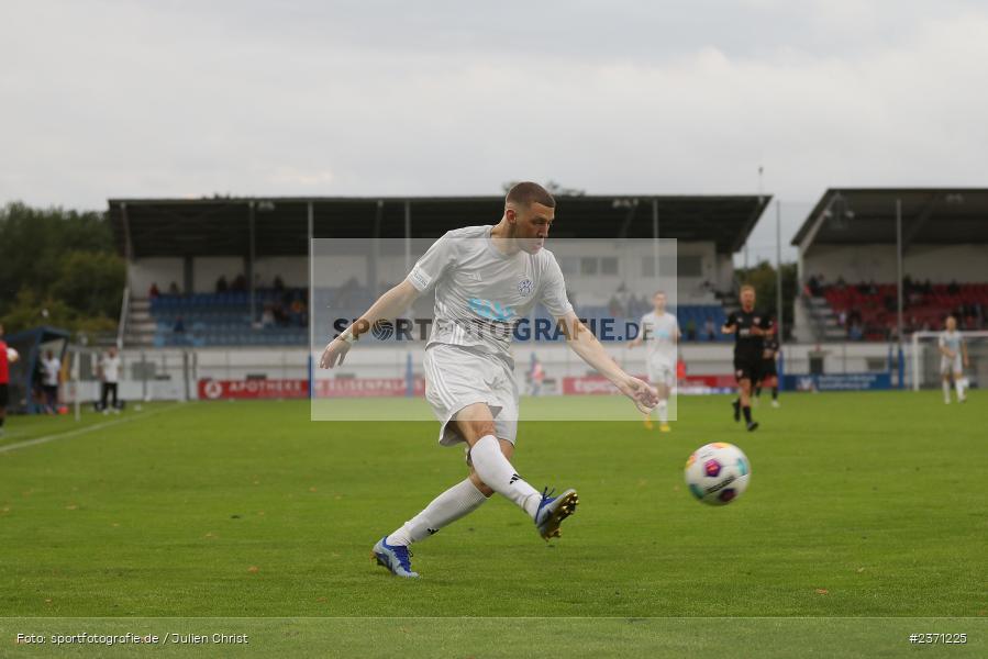 Niklas Meyer, Stadion am Schönbusch, Aschaffenburg, 28.07.2023, sport, action, BFV, Fussball, Saison 2023/2024, 2. Spieltag, Regionalliga Bayern, TSV, SVA, TSV Buchbach, SV Viktoria Aschaffenburg - Bild-ID: 2371225