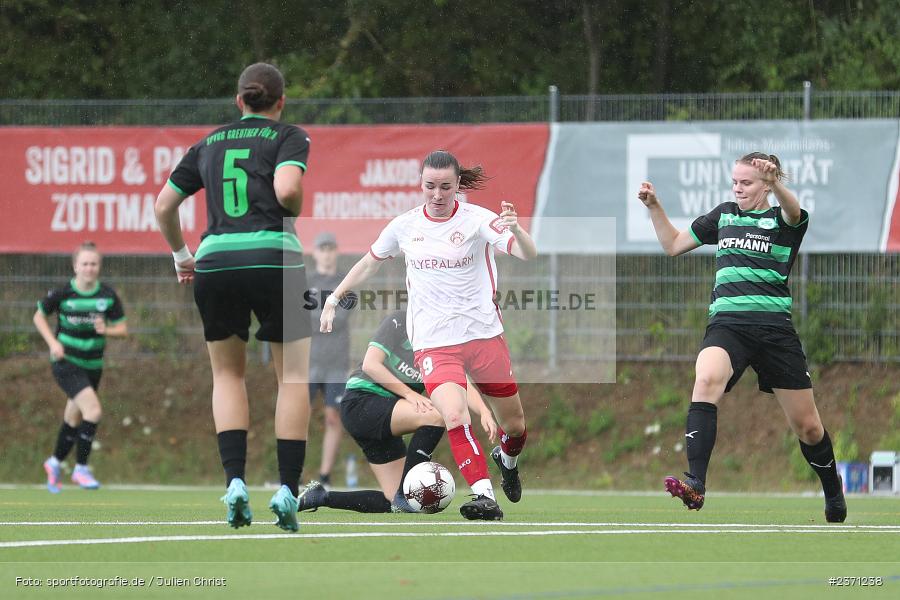 Lea Schrenk, Sportpark Heuchelhof, Würzburg, 29.07.2023, sport, action, BFV, Fussball, Saison 2023/2024, Bayernliga, Regionalliga, Regional Freundschaftsspiele, SGF, FWK, SpVgg Greuther Fürth, FC Würzburger Kickers - Bild-ID: 2371238