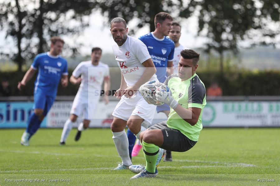 Marcel Weid, Sportgelände, Unterpleichfeld, 30.07.2023, sport, action, BFV, Fussball, Saison 2023/2024, 3. Spieltag, Landesliga Nordwest, VAT, TSV, SV Vatan Spor Aschaffenburg, TSV Unterpleichfeld - Bild-ID: 2371488