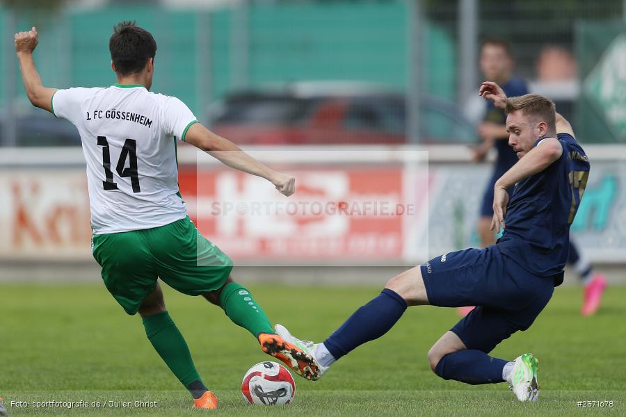Tim Hofbauer, Sportgelände, Karlstadt, 30.07.2023, sport, action, BFV, Fussball, Saison 2023/2024, Kreisliga Würzburg, 1. Spieltag, FCG, FVK, FC Gössenheim, FV Karlstadt - Bild-ID: 2371678