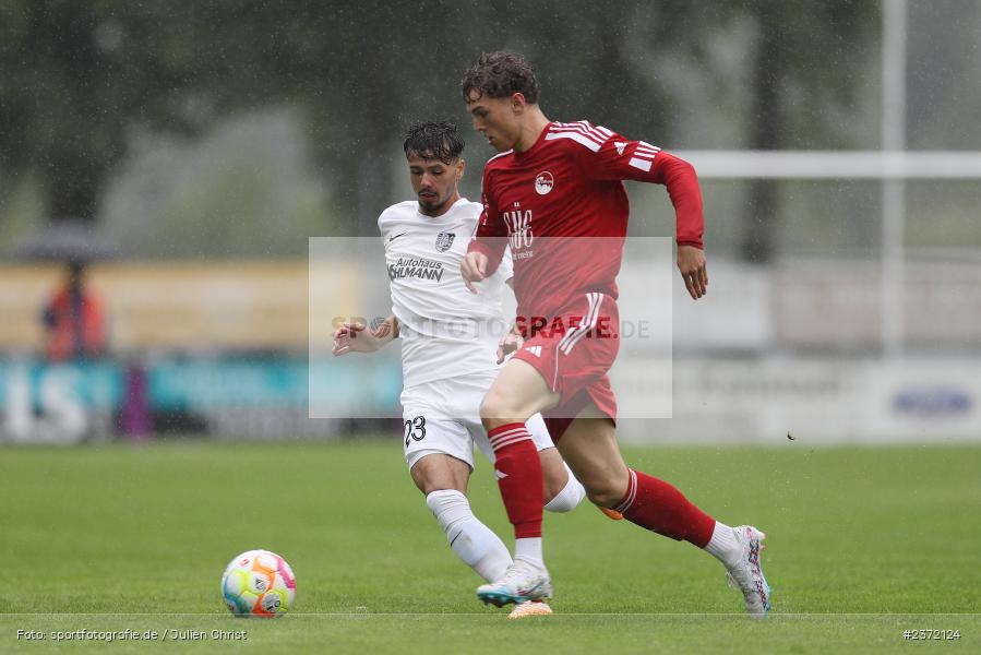 Lars Schilling, Sportgelände, Karlburg, 02.08.2023, sport, action, BFV, Fussball, Saison 2023/2024, 1. Runde, Toto-Pokal, Landesliga Nordwest, Bayernliga Nord, FCC, TSV, FC Coburg, TSV Karlburg - Bild-ID: 2372124