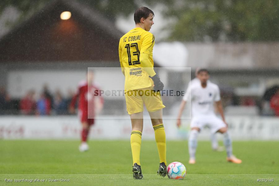 Florian Schäfer, Sportgelände, Karlburg, 02.08.2023, sport, action, BFV, Fussball, Saison 2023/2024, 1. Runde, Toto-Pokal, Landesliga Nordwest, Bayernliga Nord, FCC, TSV, FC Coburg, TSV Karlburg - Bild-ID: 2372145