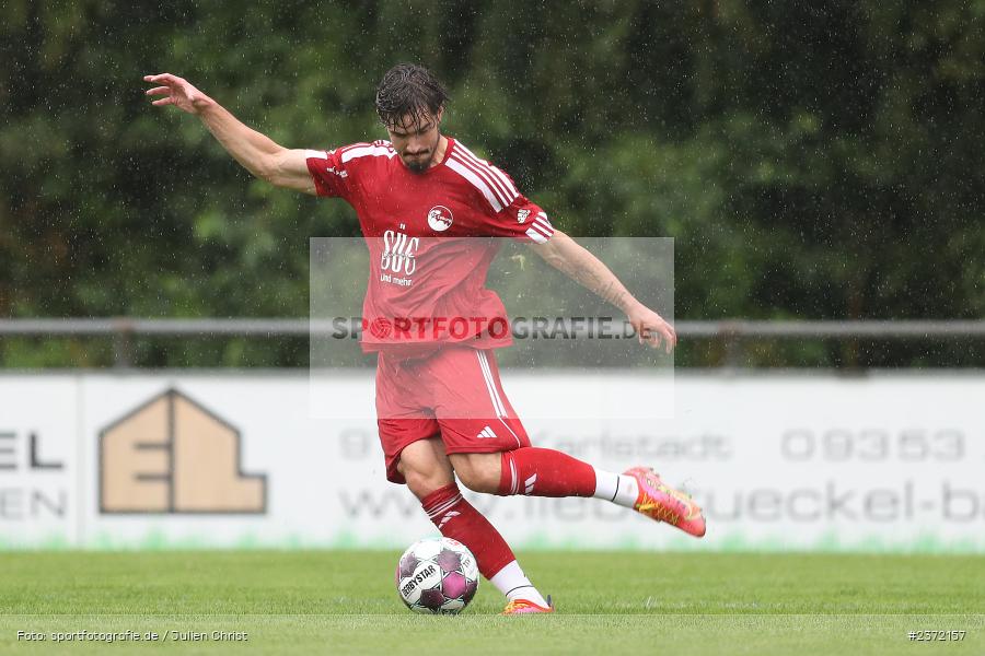 Tom Siller, Sportgelände, Karlburg, 02.08.2023, sport, action, BFV, Fussball, Saison 2023/2024, 1. Runde, Toto-Pokal, Landesliga Nordwest, Bayernliga Nord, FCC, TSV, FC Coburg, TSV Karlburg - Bild-ID: 2372157
