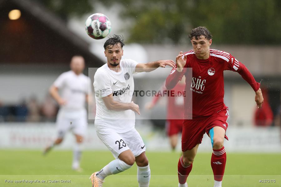 Fabio Tudor, Sportgelände, Karlburg, 02.08.2023, sport, action, BFV, Fussball, Saison 2023/2024, 1. Runde, Toto-Pokal, Landesliga Nordwest, Bayernliga Nord, FCC, TSV, FC Coburg, TSV Karlburg - Bild-ID: 2372175