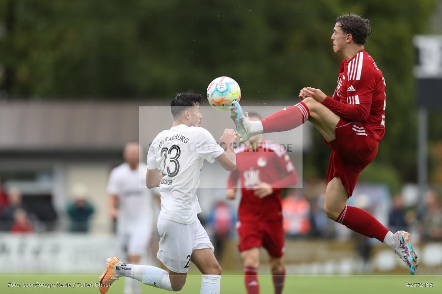 Lars Schilling, Sportgelände, Karlburg, 02.08.2023, sport, action, BFV, Fussball, Saison 2023/2024, 1. Runde, Toto-Pokal, Landesliga Nordwest, Bayernliga Nord, FCC, TSV, FC Coburg, TSV Karlburg - Bild-ID: 2372188