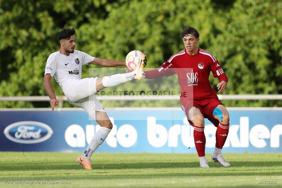 Fabio Tudor, Sportgelände, Karlburg, 02.08.2023, sport, action, BFV, Fussball, Saison 2023/2024, 1. Runde, Toto-Pokal, Landesliga Nordwest, Bayernliga Nord, FCC, TSV, FC Coburg, TSV Karlburg - Bild-ID: 2372202