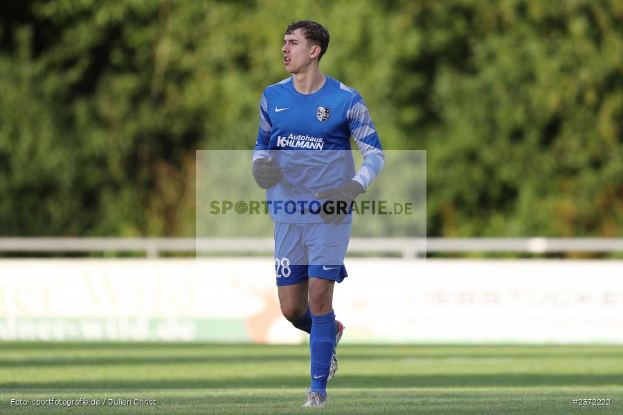 Linus Eiselein, Sportgelände, Karlburg, 02.08.2023, sport, action, BFV, Fussball, Saison 2023/2024, 1. Runde, Toto-Pokal, Landesliga Nordwest, Bayernliga Nord, FCC, TSV, FC Coburg, TSV Karlburg - Bild-ID: 2372222