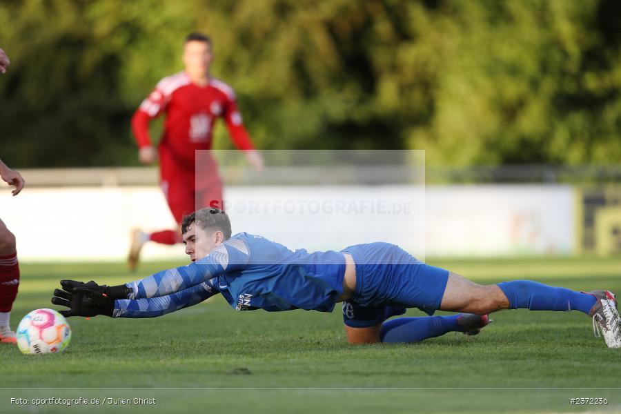 Linus Eiselein, Sportgelände, Karlburg, 02.08.2023, sport, action, BFV, Fussball, Saison 2023/2024, 1. Runde, Toto-Pokal, Landesliga Nordwest, Bayernliga Nord, FCC, TSV, FC Coburg, TSV Karlburg - Bild-ID: 2372236