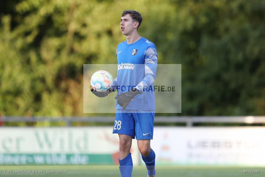 Linus Eiselein, Sportgelände, Karlburg, 02.08.2023, sport, action, BFV, Fussball, Saison 2023/2024, 1. Runde, Toto-Pokal, Landesliga Nordwest, Bayernliga Nord, FCC, TSV, FC Coburg, TSV Karlburg - Bild-ID: 2372247 Linus Eiselein, Sportgelände, Karlburg, 02.08.2023, sport, action, BFV, Fussball, Saison 2023/2024, 1. Runde, Toto-Pokal, Landesliga Nordwest, Bayernliga Nord, FCC, TSV, FC Coburg, TSV Karlburg - Bild-ID: 2372247