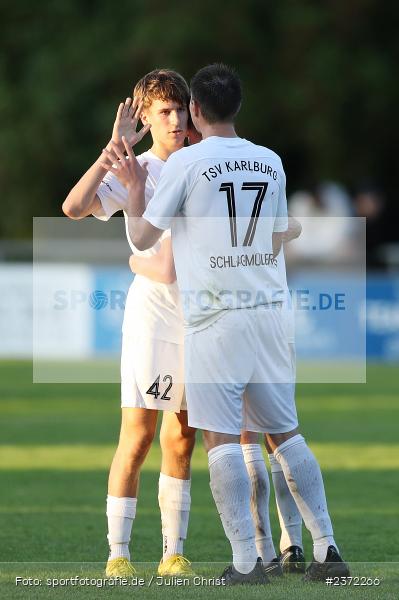 Sebastian Fries, Sportgelände, Karlburg, 02.08.2023, sport, action, BFV, Fussball, Saison 2023/2024, 1. Runde, Toto-Pokal, Landesliga Nordwest, Bayernliga Nord, FCC, TSV, FC Coburg, TSV Karlburg - Bild-ID: 2372266