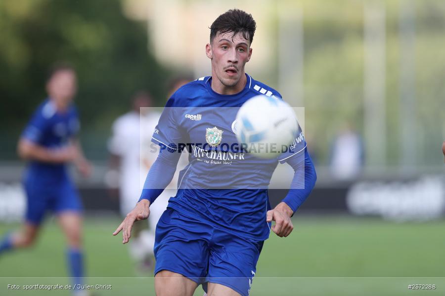 Moritz Gündling, Sepp-Endres-Sportanlage, Würzburg, 04.08.2023, sport, action, BFV, Fussball, Saison 2023/2024, Bayernliga Nord, SVD, WFV, SV Donaustauf, Würzburger FV 04 - Bild-ID: 2372288