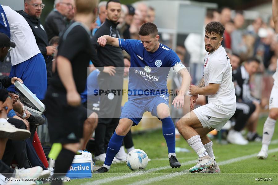 Dennie Michel, Sepp-Endres-Sportanlage, Würzburg, 04.08.2023, sport, action, BFV, Fussball, Saison 2023/2024, Bayernliga Nord, SVD, WFV, SV Donaustauf, Würzburger FV 04 - Bild-ID: 2372290