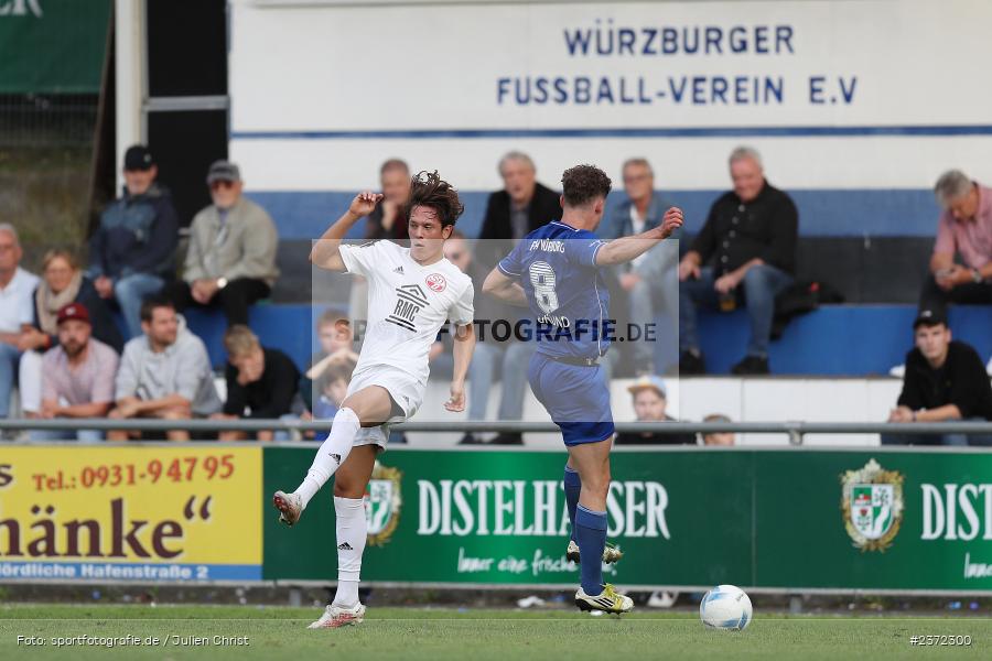 Lukas Imgrund, Sepp-Endres-Sportanlage, Würzburg, 04.08.2023, sport, action, BFV, Fussball, Saison 2023/2024, Bayernliga Nord, SVD, WFV, SV Donaustauf, Würzburger FV 04 - Bild-ID: 2372300