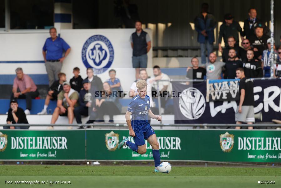 Paul Obrusnik, Sepp-Endres-Sportanlage, Würzburg, 04.08.2023, sport, action, BFV, Fussball, Saison 2023/2024, Bayernliga Nord, SVD, WFV, SV Donaustauf, Würzburger FV 04 - Bild-ID: 2372322
