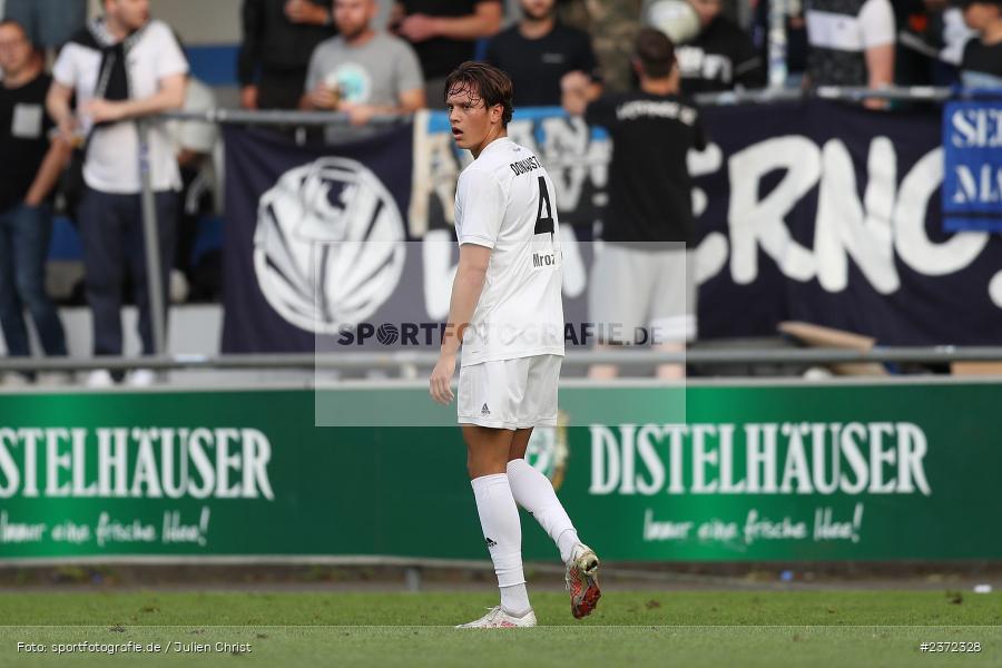 Justin Mrozek, Sepp-Endres-Sportanlage, Würzburg, 04.08.2023, sport, action, BFV, Fussball, Saison 2023/2024, Bayernliga Nord, SVD, WFV, SV Donaustauf, Würzburger FV 04 - Bild-ID: 2372328