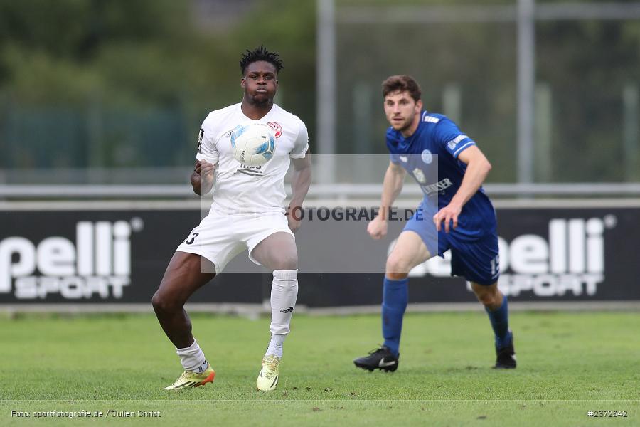 Joshua Kapenda, Sepp-Endres-Sportanlage, Würzburg, 04.08.2023, sport, action, BFV, Fussball, Saison 2023/2024, Bayernliga Nord, SVD, WFV, SV Donaustauf, Würzburger FV 04 - Bild-ID: 2372342
