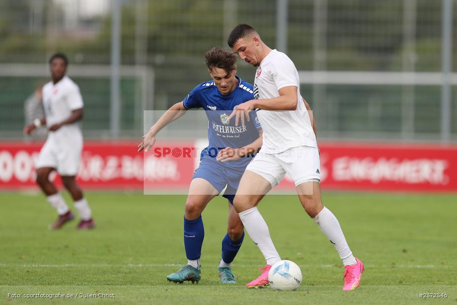 Fabio Hock, Sepp-Endres-Sportanlage, Würzburg, 04.08.2023, sport, action, BFV, Fussball, Saison 2023/2024, Bayernliga Nord, SVD, WFV, SV Donaustauf, Würzburger FV 04 - Bild-ID: 2372346