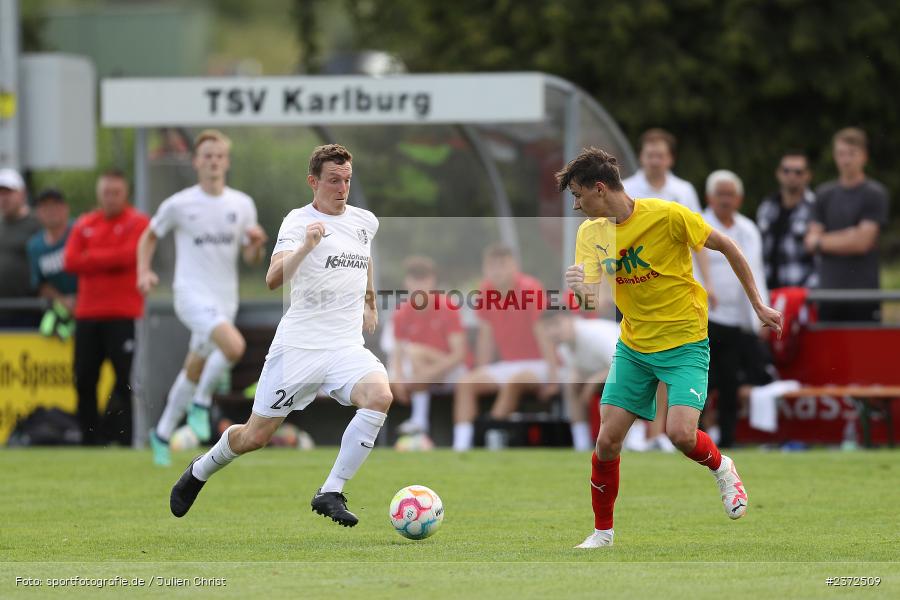 Sebastian Fries, Sportgelände, Karlburg, 05.08.2023, sport, action, BFV, Fussball, Saison 2023/2024, 4. Spieltag, Landesliga Nordwest, TSV; DJK, DJK Don Bosco Bamberg, TSV Karlburg - Bild-ID: 2372509