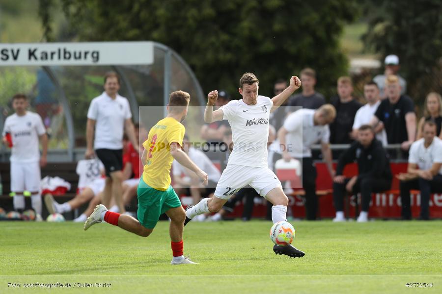 Sebastian Fries, Sportgelände, Karlburg, 05.08.2023, sport, action, BFV, Fussball, Saison 2023/2024, 4. Spieltag, Landesliga Nordwest, TSV; DJK, DJK Don Bosco Bamberg, TSV Karlburg - Bild-ID: 2372564