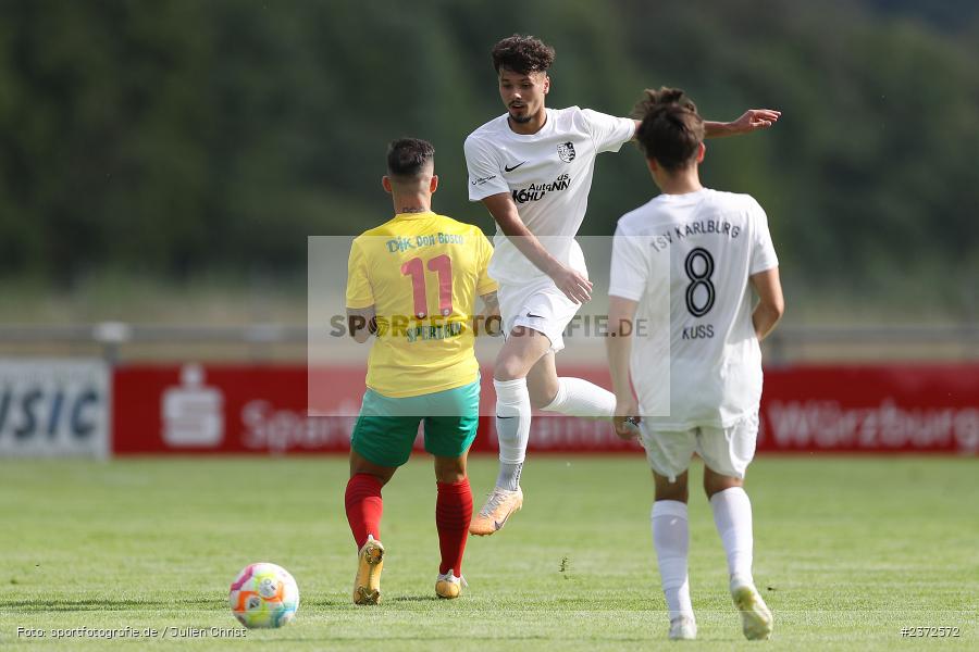 Fabio Tudor, Sportgelände, Karlburg, 05.08.2023, sport, action, BFV, Fussball, Saison 2023/2024, 4. Spieltag, Landesliga Nordwest, TSV; DJK, DJK Don Bosco Bamberg, TSV Karlburg - Bild-ID: 2372572
