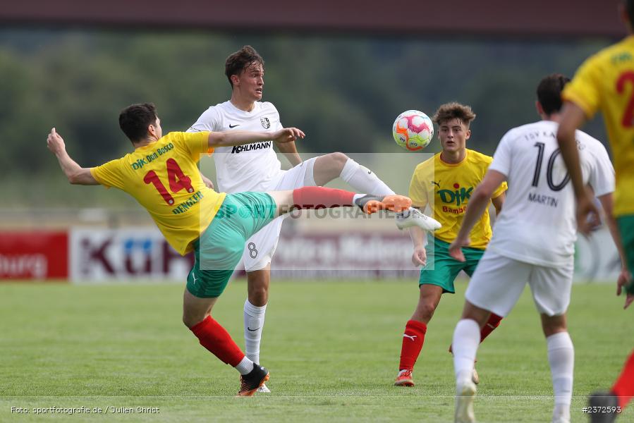 Nico Kuß, Sportgelände, Karlburg, 05.08.2023, sport, action, BFV, Fussball, Saison 2023/2024, 4. Spieltag, Landesliga Nordwest, TSV; DJK, DJK Don Bosco Bamberg, TSV Karlburg - Bild-ID: 2372593
