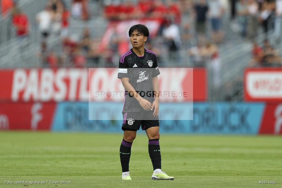 Taichi Fukui, AKON Arena, Würzburg, 06.08.2023, sport, action, BFV, Fussball, Saison 2023/2024, 3. Spieltag, Regionalliga Bayern, FCB, FWK, FC Bayern München II, FC Würzburger Kickers - Bild-ID: 2372622