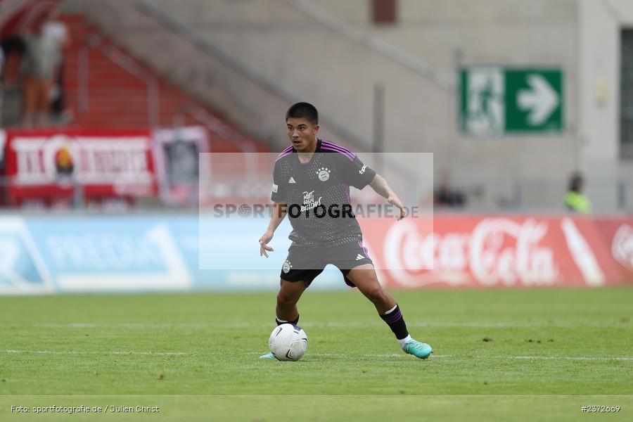Angelo Brückner, AKON Arena, Würzburg, 06.08.2023, sport, action, BFV, Fussball, Saison 2023/2024, 3. Spieltag, Regionalliga Bayern, FCB, FWK, FC Bayern München II, FC Würzburger Kickers - Bild-ID: 2372669