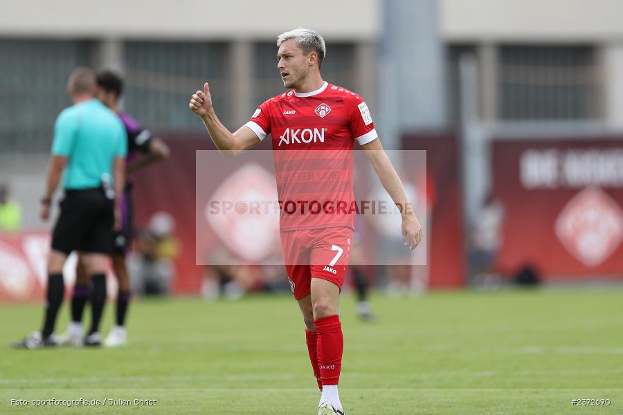 Thomas Haas, AKON Arena, Würzburg, 06.08.2023, sport, action, BFV, Fussball, Saison 2023/2024, 3. Spieltag, Regionalliga Bayern, FCB, FWK, FC Bayern München II, FC Würzburger Kickers - Bild-ID: 2372690