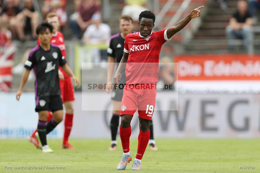 Benjika Caciel, AKON Arena, Würzburg, 06.08.2023, sport, action, BFV, Fussball, Saison 2023/2024, 3. Spieltag, Regionalliga Bayern, FCB, FWK, FC Bayern München II, FC Würzburger Kickers - Bild-ID: 2372702