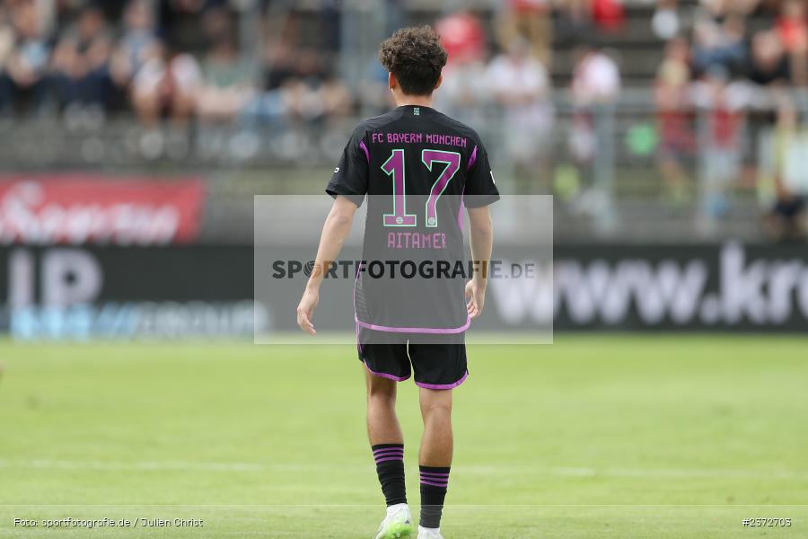 Younes Aitamer, AKON Arena, Würzburg, 06.08.2023, sport, action, BFV, Fussball, Saison 2023/2024, 3. Spieltag, Regionalliga Bayern, FCB, FWK, FC Bayern München II, FC Würzburger Kickers - Bild-ID: 2372703