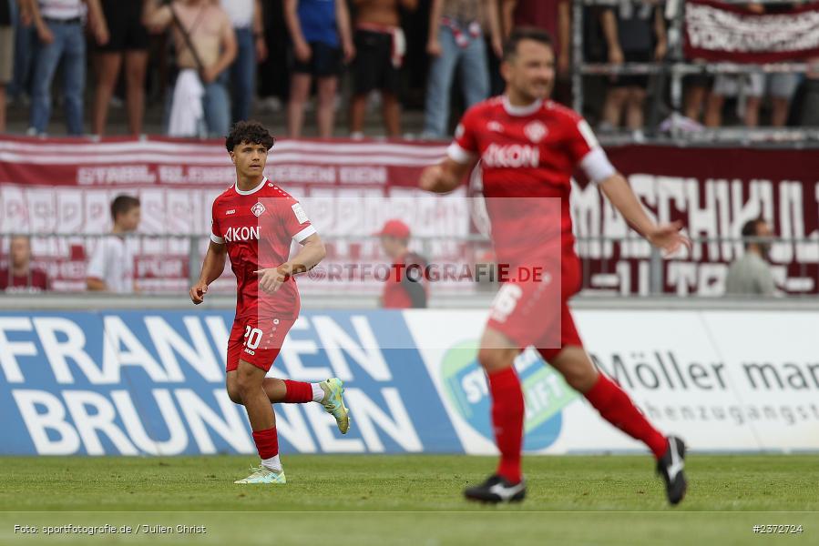Marcel Fischer, AKON Arena, Würzburg, 06.08.2023, sport, action, BFV, Fussball, Saison 2023/2024, 3. Spieltag, Regionalliga Bayern, FCB, FWK, FC Bayern München II, FC Würzburger Kickers - Bild-ID: 2372724