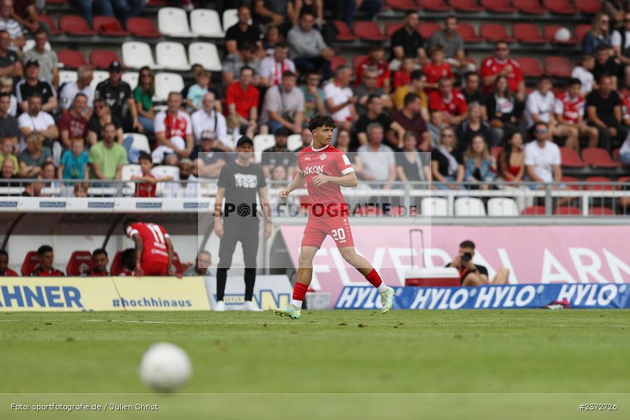 Marcel Fischer, AKON Arena, Würzburg, 06.08.2023, sport, action, BFV, Fussball, Saison 2023/2024, 3. Spieltag, Regionalliga Bayern, FCB, FWK, FC Bayern München II, FC Würzburger Kickers - Bild-ID: 2372726