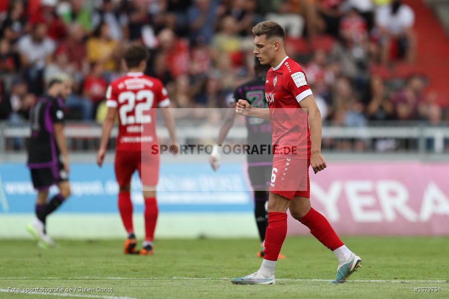 Marius Wegmann, AKON Arena, Würzburg, 06.08.2023, sport, action, BFV, Fussball, Saison 2023/2024, 3. Spieltag, Regionalliga Bayern, FCB, FWK, FC Bayern München II, FC Würzburger Kickers - Bild-ID: 2372731