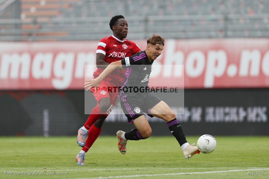 Benjika Caciel, AKON Arena, Würzburg, 06.08.2023, sport, action, BFV, Fussball, Saison 2023/2024, 3. Spieltag, Regionalliga Bayern, FCB, FWK, FC Bayern München II, FC Würzburger Kickers - Bild-ID: 2372770