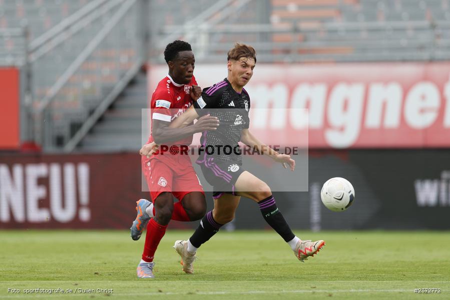 Benjika Caciel, AKON Arena, Würzburg, 06.08.2023, sport, action, BFV, Fussball, Saison 2023/2024, 3. Spieltag, Regionalliga Bayern, FCB, FWK, FC Bayern München II, FC Würzburger Kickers - Bild-ID: 2372772