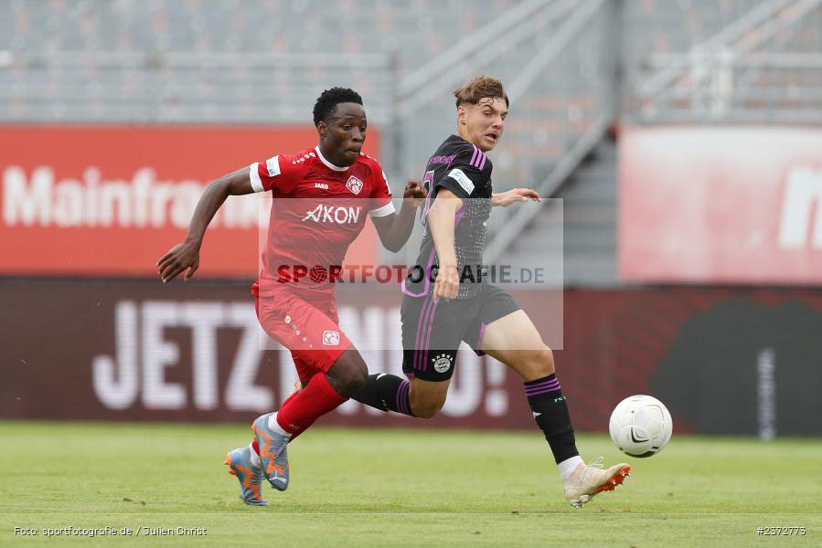 Benjika Caciel, AKON Arena, Würzburg, 06.08.2023, sport, action, BFV, Fussball, Saison 2023/2024, 3. Spieltag, Regionalliga Bayern, FCB, FWK, FC Bayern München II, FC Würzburger Kickers - Bild-ID: 2372773