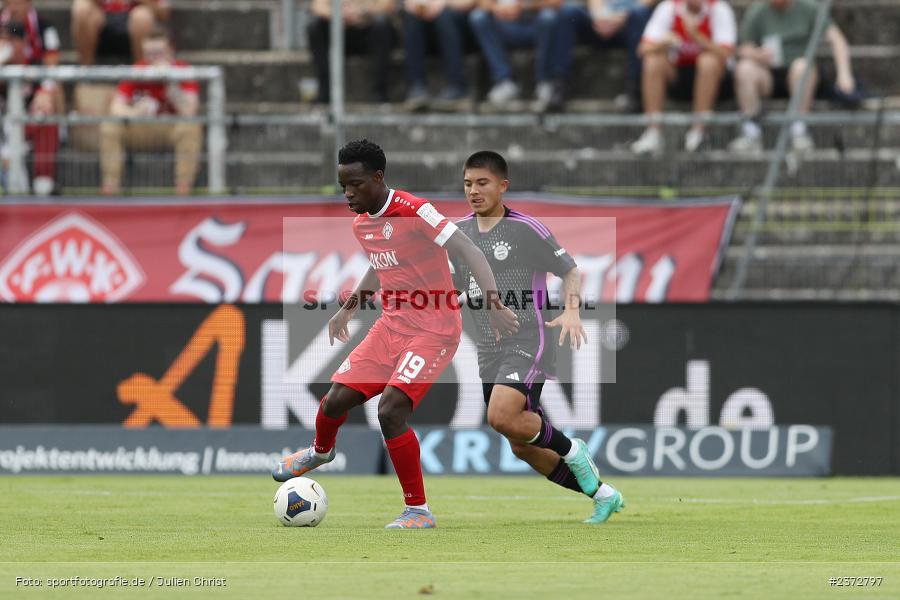 Benjika Caciel, AKON Arena, Würzburg, 06.08.2023, sport, action, BFV, Fussball, Saison 2023/2024, 3. Spieltag, Regionalliga Bayern, FCB, FWK, FC Bayern München II, FC Würzburger Kickers - Bild-ID: 2372797