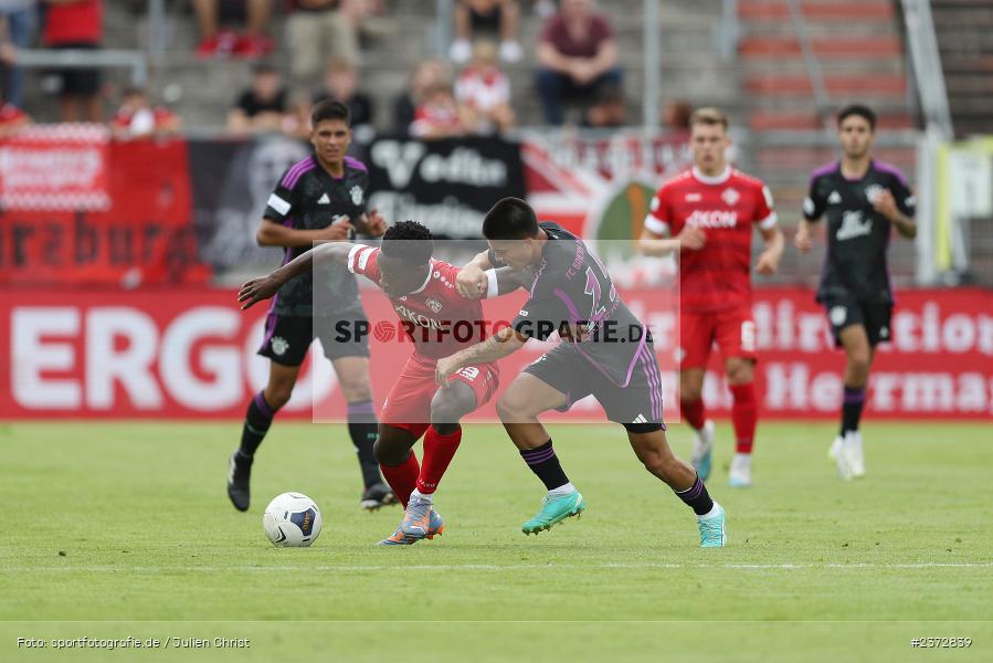 Benjika Caciel, AKON Arena, Würzburg, 06.08.2023, sport, action, BFV, Fussball, Saison 2023/2024, 3. Spieltag, Regionalliga Bayern, FCB, FWK, FC Bayern München II, FC Würzburger Kickers - Bild-ID: 2372839