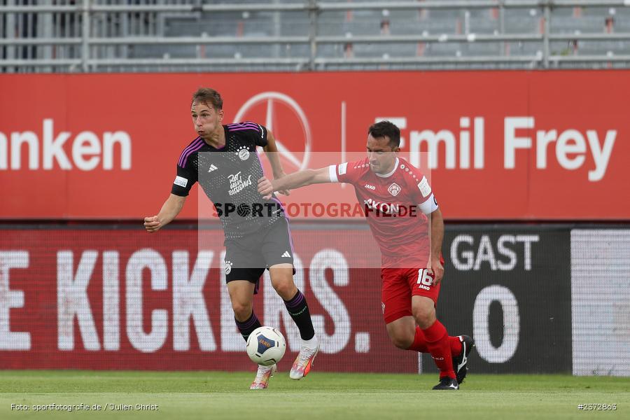 Lovro Zvonarek, AKON Arena, Würzburg, 06.08.2023, sport, action, BFV, Fussball, Saison 2023/2024, 3. Spieltag, Regionalliga Bayern, FCB, FWK, FC Bayern München II, FC Würzburger Kickers - Bild-ID: 2372863