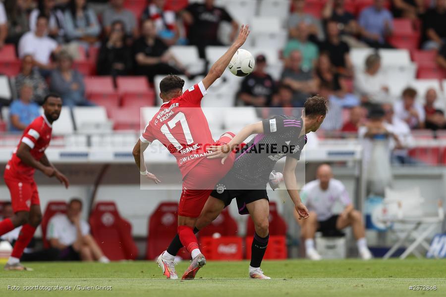 Lovro Zvonarek, AKON Arena, Würzburg, 06.08.2023, sport, action, BFV, Fussball, Saison 2023/2024, 3. Spieltag, Regionalliga Bayern, FCB, FWK, FC Bayern München II, FC Würzburger Kickers - Bild-ID: 2372868