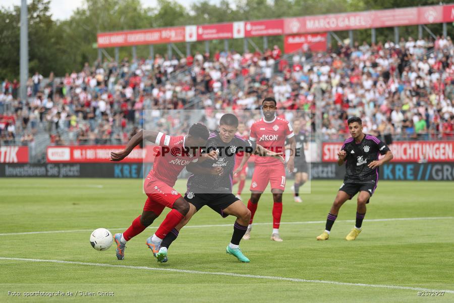 Benjika Caciel, AKON Arena, Würzburg, 06.08.2023, sport, action, BFV, Fussball, Saison 2023/2024, 3. Spieltag, Regionalliga Bayern, FCB, FWK, FC Bayern München II, FC Würzburger Kickers - Bild-ID: 2372927