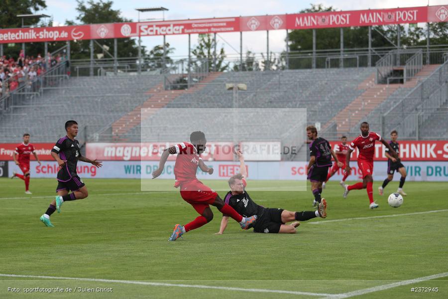 Benjika Caciel, AKON Arena, Würzburg, 06.08.2023, sport, action, BFV, Fussball, Saison 2023/2024, 3. Spieltag, Regionalliga Bayern, FCB, FWK, FC Bayern München II, FC Würzburger Kickers - Bild-ID: 2372945