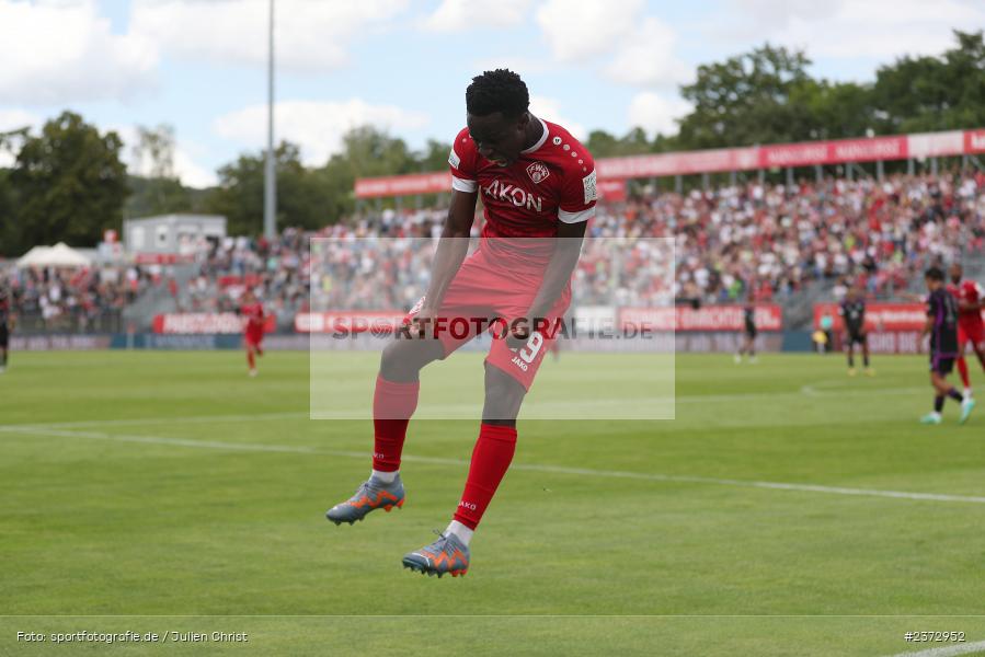Benjika Caciel, AKON Arena, Würzburg, 06.08.2023, sport, action, BFV, Fussball, Saison 2023/2024, 3. Spieltag, Regionalliga Bayern, FCB, FWK, FC Bayern München II, FC Würzburger Kickers - Bild-ID: 2372952