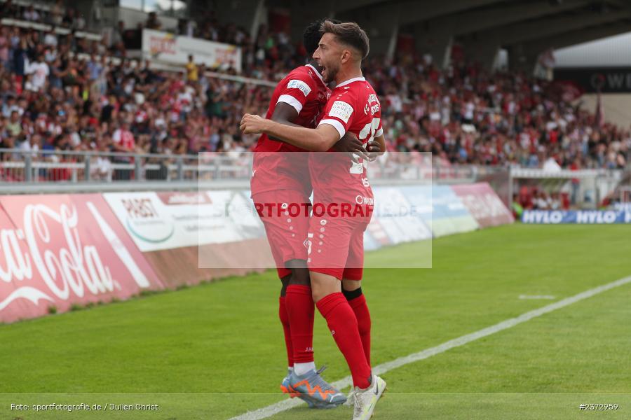Benjika Caciel, AKON Arena, Würzburg, 06.08.2023, sport, action, BFV, Fussball, Saison 2023/2024, 3. Spieltag, Regionalliga Bayern, FCB, FWK, FC Bayern München II, FC Würzburger Kickers - Bild-ID: 2372959