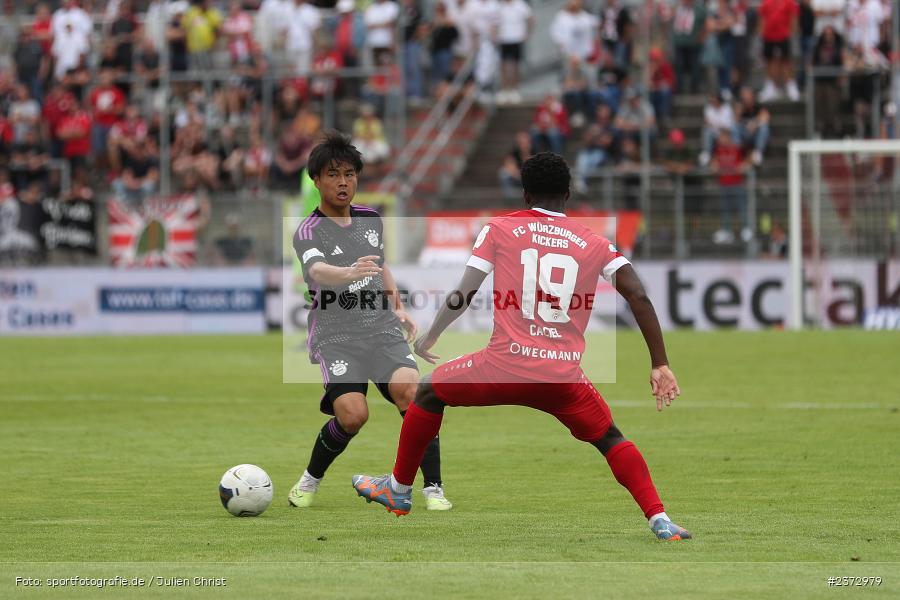Taichi Fukui, AKON Arena, Würzburg, 06.08.2023, sport, action, BFV, Fussball, Saison 2023/2024, 3. Spieltag, Regionalliga Bayern, FCB, FWK, FC Bayern München II, FC Würzburger Kickers - Bild-ID: 2372979
