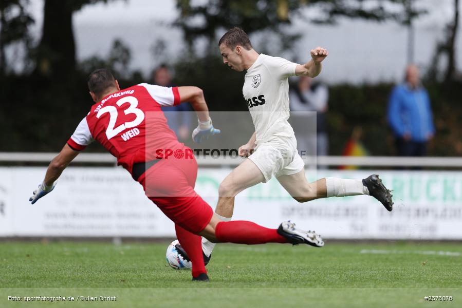 Philipp Zschirpe, Sportgelände, Unterpleichfeld, 06.08.2023, sport, action, BFV, Fussball, Saison 2023/2024, 4. Spieltag, Landesliga Nordwest, TUS, TSV, TuS 1893 Aschaffenburg-Leider, TSV Unterpleichfeld - Bild-ID: 2373078