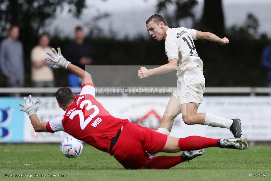 Philipp Zschirpe, Sportgelände, Unterpleichfeld, 06.08.2023, sport, action, BFV, Fussball, Saison 2023/2024, 4. Spieltag, Landesliga Nordwest, TUS, TSV, TuS 1893 Aschaffenburg-Leider, TSV Unterpleichfeld - Bild-ID: 2373079